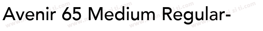 Avenir 65 Medium Regular字体转换